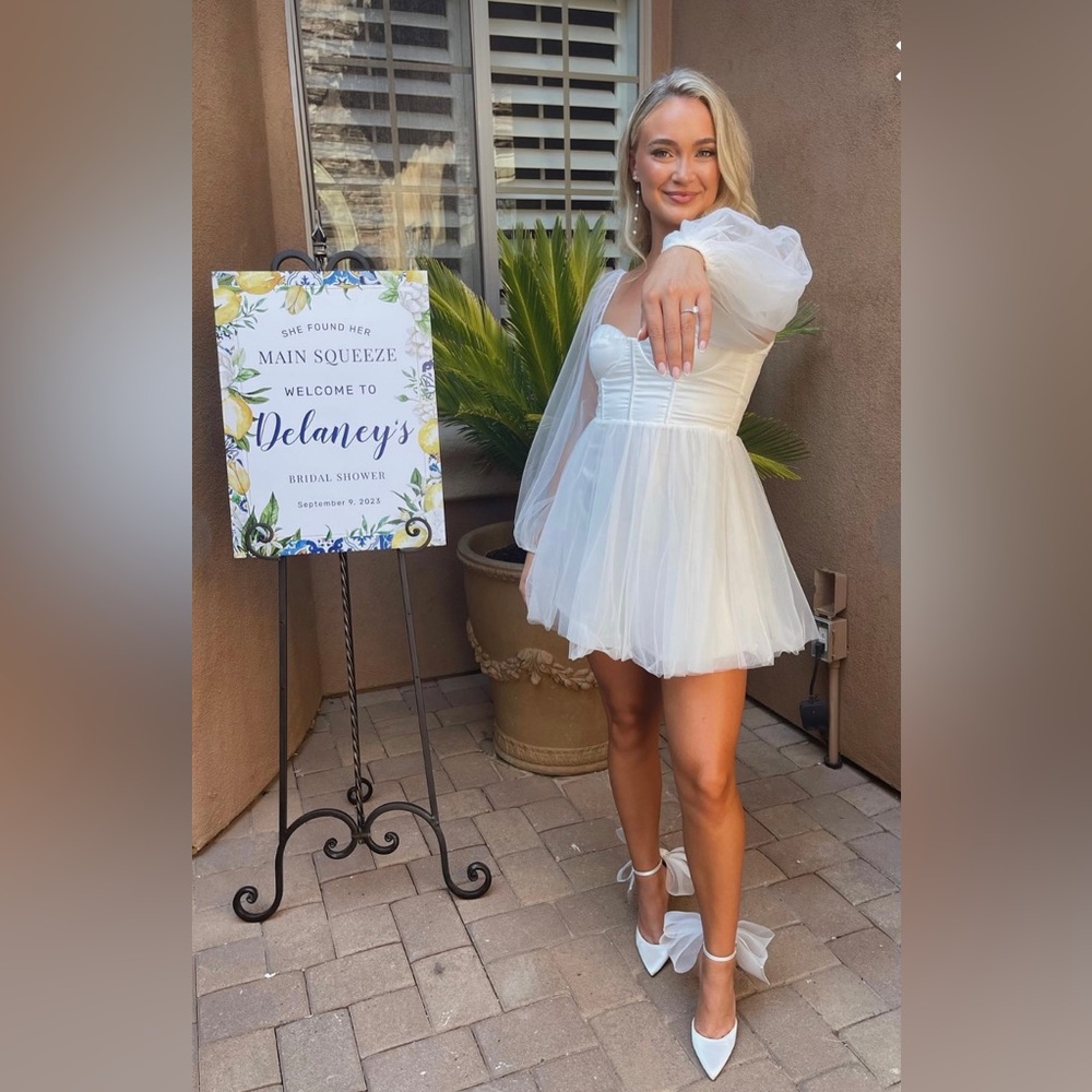 Selfie Leslie White Mini Dress
